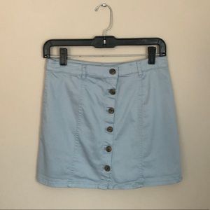 Blue Mini Skirt
